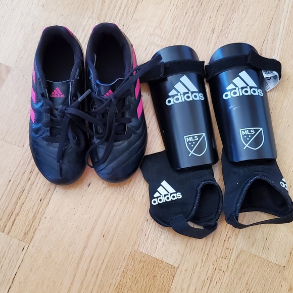 adidas Other - Adidas Soccer Cleats and Shin Gaurds